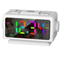 LED Digital Alarm Clock with Adjustable Brightness and Snooze Function Perfect for Home Bedroom Study Office and Teens black