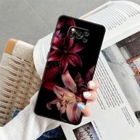 Lily Orchid Flower Print Funda Phone Cover Case for Xiaomi Poco F8 M5 C50 X3 X4 X5 X7 Pro M3 M4 M7 Pro C61 F3 C71 F1 C75 Poco C40 white