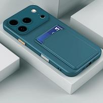 Minkštas silikoninis piniginės kortelių laikiklis telefono dėklas For Iphone 17 Air 16 15 14 Plus 13 12 Mini 11 Pro 16E XS Max XR Lizdo krepšys Galinis dangtelis iPhone 14 Pro Max