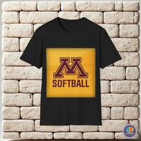 Minnesota Golden Gophers Softball Team Logo Unisex T-Shirt XXXXL orange