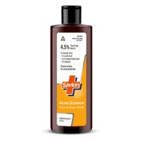 Savlon Acne Science Face & Body Wash 250ml | Fights Acne Causing Bacteria | 1% Salicylic Acid, 1% Lactic Acid, 0.5% Antimicrobial Lipid | Visibly R gray