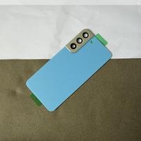 For Samsung Galaxy S22 Back Battery Cover Rear Glass Housing  Replacement Case Back Panel Repair Part for S22 SM-S901 žalia