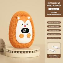 Plush Hand Warmer Practical 3 Temperature Settings Reusable Lightweight Pocket Hand Warmer Winter for Home Office Boys Girls Gift Packaging brown