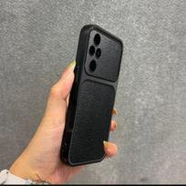 Luxury Faux Leather Case for HONOR 200 PRO,200 Shockproof Big Window HONOR 200 PRO juoda