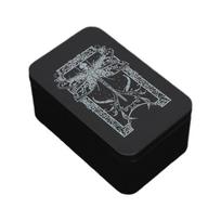 Rectangle Tarots Box Playings Card Container Jewelry Storage Case Packing Box black