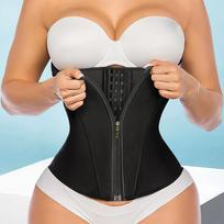 Waist Trainer For Women Tummy Control Corset Shapewear Body Shaper With Zipper And Hooks For Workout M juoda