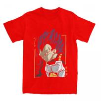 Dragon Ball Z Vegeta Ultra Ego Anime T Shirt for Men Women Pure Cotton TShirts O Neck Tees Short Sleeve Clothes S red