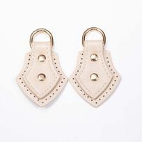 Leather Handbag Conversion Kit: Crossbody, Shoulder Bag with Side Ear and Hanging Ring Accessories white