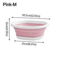 New Plastic Folding Basins Hangable Easy to Carry Folding Laundry Tub Wash Basin Travel gray
