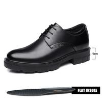 Paaukštintos 8/10CM Vyriškos Platformos Aukštakulniai Batai Juodi Suknelė Vyras Formalūs Biuro Odiniai Batai Vyrams Elegantiški Verslo Liftiniai Batai 37 black