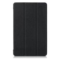 for Samsung Galaxy Tab A 8.0 (2019) with S Pen P200 P205PU Leather Protection Cover Case with Tri-fold Stand (black,SM-P200 P205) juoda