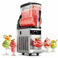 VEVOR Commercial Slushy Machine, 12L Single Tank Frozen Drink Machine, 48 Cups Stainless Steel Margarita Smoothie Frozen Drink Maker 20.5 x 55.8 x 81 cm