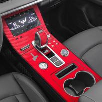 Chery Tiggo 8 Pro Car Center Console Cover Protector Carbon Fibe Central Control Panel Sticker Wrap Decal  Accessories