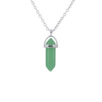 Chakra Point Pendulum Quartz chain Jewelry Accessories Natural Crystal Necklace Stone Pendant A1