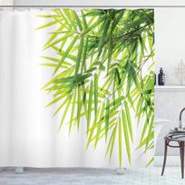 Be rėmo bambukinė Zen dušo užuolaida žalia gamta miškas akmuo SPA žvakė vasara tropinis bambukų miškas orchidėja vonios dekoras su W60H190(CM)-1 Pcs green