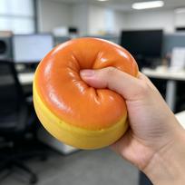 Didelis pieninis bandelės squishy, lėtai kylantis, minkštas duonos, streso malšinimo, nerimo mažinimo, Fidget žaislas