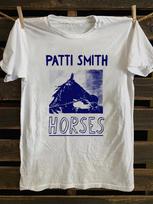 Unisexs Vintage Patti Smith Horses Album Cover Tshirt Punk Rock Fan Apparel Matching Streetwear Shirts For Couples S gray
