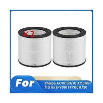 2 Pcs Cleaner Filter for Philips AC0650/10 AC0651/10 Air/FY0611