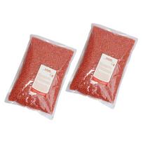 1KG Hard Wax Bean Hair Removal Bikini Depilatory No Strip Pellet Strawberry 26x18x1.5cm žemuogės