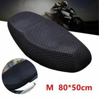 Breathable Summer Cool 3D Mesh Motorcycle Moped Motorbike Scooter Seat Covers Cushion Anti-Slip cover Grid protection pad M gray
