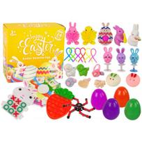 LEAN Toys Velykinių antistresinių žaislų rinkinys, 24 dalys
