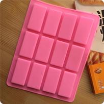 Pasidaryk pats silikoninė forma stačiakampė kepimo priemonė tortui, muilui, šokoladui gaminti pink