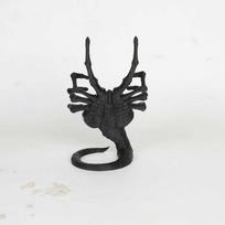 Facehugger telefono laikiklis Anime 3D spausdintas Šaunus mobiliojo telefono laikiklio aksesuaras Darbalaukio dekoravimui Figūrėlės Dovanos 1pc juoda