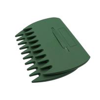 1 Pair Handheld Leaf Catcher Labor-saving Wear-resistant Garden Rake Leak-proof Ergonomic Leaf Scoop Rubbish Pick Up žalia