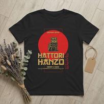 Vintage Warrior Hattori Hanzo Sword Sushi TShirts Unisex Crew Neck Cotton T Shirt Japan Okinawa Short Sleeve Tee Shirt Gift merch 4XL beige