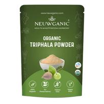 Neuwganic Organic Triphala Powder 200 Gm - India Organic & USDA Certified - Triphala Churna for Quick Acidity and Gas Relief - Pack of 1