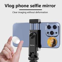 Universalus išmaniojo telefono asmenukių vlog veidrodis iPhone Samsung nuotraukoms, vaizdo įrašams, asmenukėms, vlog'ui, priedai, nešiojamas veidrodis, stiprintuvas, self Tz08 A754 gray