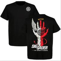 Sig Sauer Guardian or Devil When It Counts 2 Sided T-and kids tshirt M white
