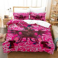 Arcane Anime JinX 3D patalynės komplektas Antklodės užvalkalų komplektas Viengulis Dvigulis Karalienės Karaliaus dydžio patalynės komplektas Antklodė Patalynės komplektai Arcane patalynė EU single(135x200cm) black