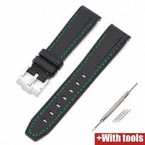 Silikoninis dirželis skirtas Swatch X Omega Moonswatch Rolex 20mm 22mm Minkšta vandeniui atspari lenkta pakeičiama laikrodžio apyrankė vyrams, moterims 22mm white