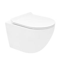Pakabinamas klozetas Ceramia S-Line Pro Vortex su lėtaeigiu dangčiu