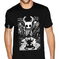 Vaiduoklis Riteris Grafinis Menas Hollow Knight Juokingas Žaidimas Klasikiniai Marškinėliai Vyrams Kaukolės Grafika Gotikiniai Anime Marškinėliai HipHop Spausdinti Marškinėliai XXXXL white