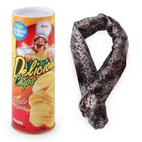 1set Potato Chip Snake Prank Toy April Fool's Day Prank Scary Toys Friend Funny Prank Game Novelty Party Supplies Favor Gifts black