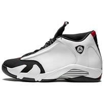 Jordan 14 Retro Black Toe 2014 487471-102 41 sidabras