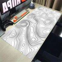 Topographic Mousepad Strata Liquid Mouse Pad Black 500x1000 Mat Gamer 900x400 Extended Pad Custom Mauseped Rubber Office Carpet 30cmx80cm(11.8x31.5inch) gray