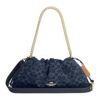 COACH Faye Džinsinio Audinio Rankinė Didelė Moteriška Indigo CDB97-IMTYV One Size 2 beige