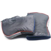 LMoDri Motorcycle Handlebar Mittens Hand Covers Warmer Waterproof Motorbike Windproof Gloves Handle Bar Muffs Hand Thick raudona