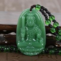 Chinese Lucky Amulet Buddha Necklace Manjushri Bodhisattva Guanyin Pendant For Men Women Long Sweater Chain Gift A7