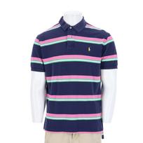 Second life - Men's short-sleeved polo shirt - Very good condition L blue