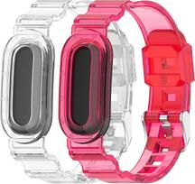 Transparent Silicone-Like Tpu Band For Google Fitbit Air , Lightweight, Flexible, Sweat-Resistant , (2-Pack ) A black