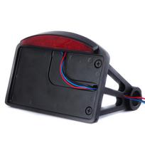 Motociklo valstybinio numerio ženklo LED galinio žibinto horizontalaus šoninio laikiklio laikiklis, skirtas Harley BWM Honda Bobber Chopper Custom CB114 gray