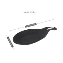 TPE Heat Resistant Spoon Rest Mat Easy To Clean Kitchen Utensil Holder Modern Solid Color Design