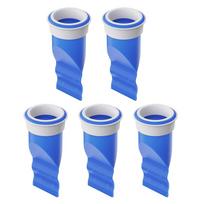 5 vnt. Grindų sifono šerdis 11,5x5,2 cm Reguliuojamas silikoninis sifonas Kvapo blokatorius - Tinka ir lengvai montuojamas Vonios kambario virtuvės priedai China Mainland blue