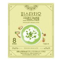 Nutty Pistachio Cream Latte Instant Coffee Sticks 1 box beige
