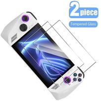 Shockproof Back Cover Transparent Handheld Console Shell for Asus ROG Ally Game Accessories Screen Film 2PCS