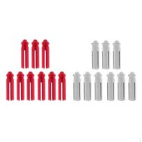 18Pieces Anodised Aluminum Dart Savers / Protector red